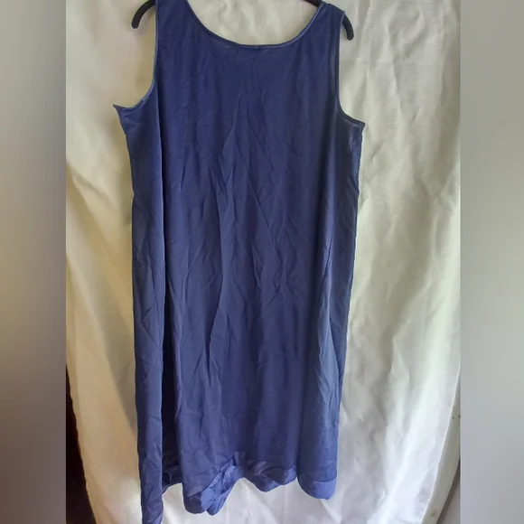Vintage Vanity Fair navy blue night gown - Picture 2 of 4